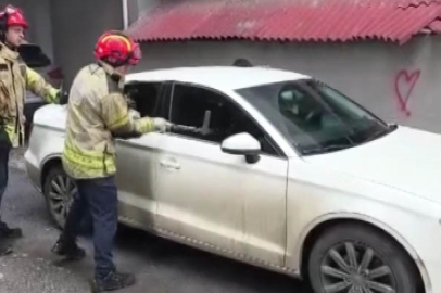 İstanbul Kaynarca’da araç içinde mahsur kalan çocuk itfaiye tarafından kurtarıldı