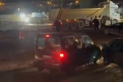 Kocaeli'de öfkelenen sürücü ortalığı birbirine kattı