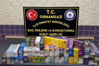 Bursa’da 2 bin adet gümrük kaçağı sigara ele geçirildi
