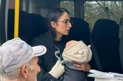 Kucağında bebeğiyle keşfe çıkan hakime, Bakan Tunç'tan tebrik