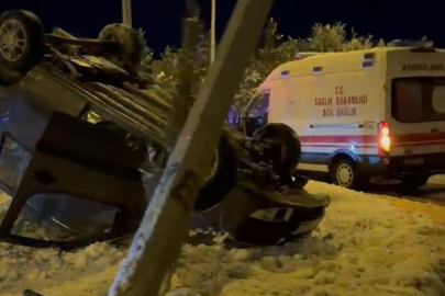 Batman'da kar ve buzlanma kazaya neden oldu