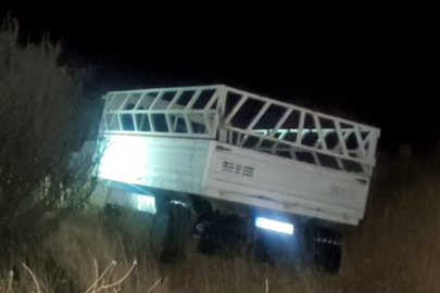 Adıyaman'da kamyonet şarampole devrildi: 1 yaralı