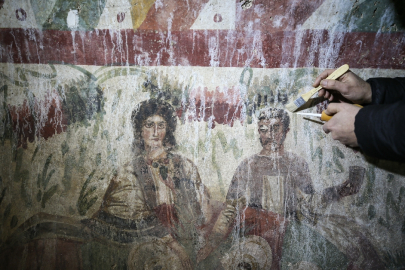 Bursa İznik'te bulunan "çoban İsa" freski daha görünür hale getirilecek