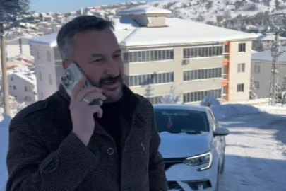 Karabük'te başkan yolda kaldı, kendini eleştirdi