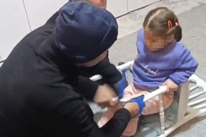 Batman'da sandalyeye sıkışan çocuğun imdadına itfaiye yetişti