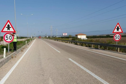 Kara yollarında 58 bin hız levhası kaldırıldı