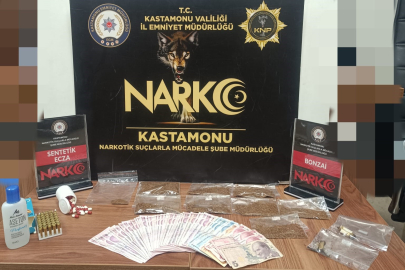 Kastamonu'da uyuşturucuyla yakalanan şahıs tutuklandı