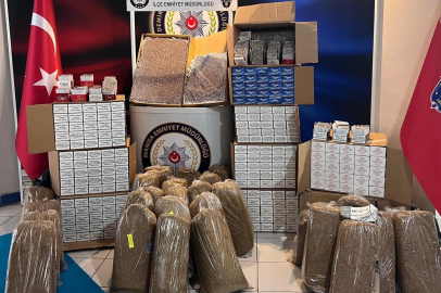 Manisa Demirci'de kaçak tütün operasyonu