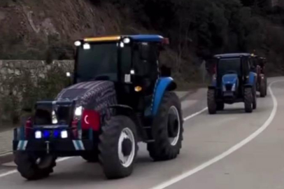 Bursa'da arazi satışına traktörlü protesto! Köylüler belediyeye yürüdü...