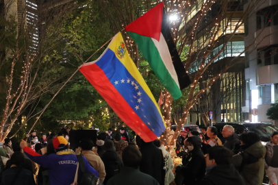 ABD'nin Venezuela saldırısı Tokyo'da protesto edildi