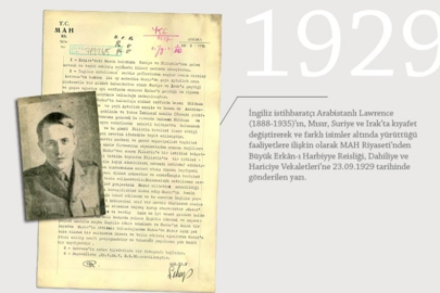 MİT'ten ‘Lawrence'a dair 87 yıllık tarihi belge