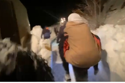 Van'da ekipler KOAH ve kalp hastası kadın için seferber oldu