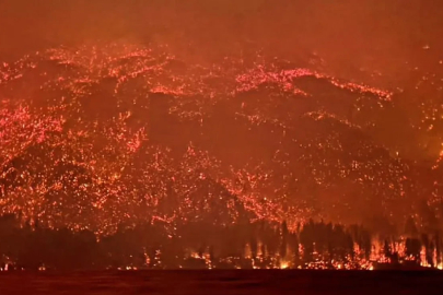 Arjantin'in ciğerleri yanıyor! Patagonya alevlere teslim