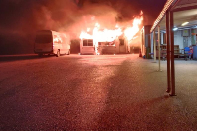 Bursa'da minibüs duraklarında yangın paniği!