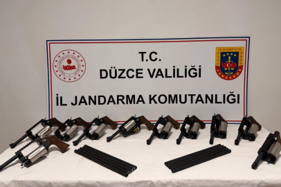 Düzce'de jandarmadan kaçak silah operasyonu: 2 gözaltı