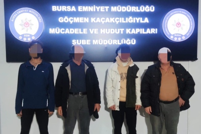 Bursa'da 13 düzensiz göçmen yakalandı!