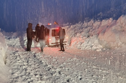 Hakkari-Van yolunda iki çığ arasında kalan 5 araç kurtarıldı