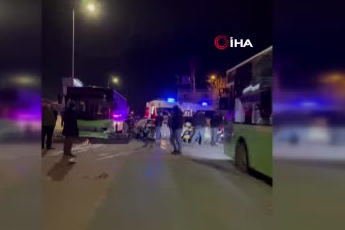 İstanbul Arnavutköy’de, yolcu otobüsü ile otomobil çarpıştı: Yaralılar var