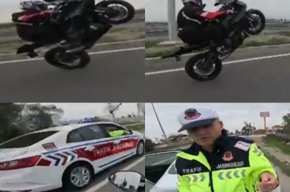 Mersin'de ters yönde akrobatik hareketler pahalıya patladı: 30 bin TL ceza yediler