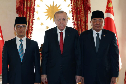 Cumhurbaşkanı Erdoğan Endonezyalı bakanları kabul etti