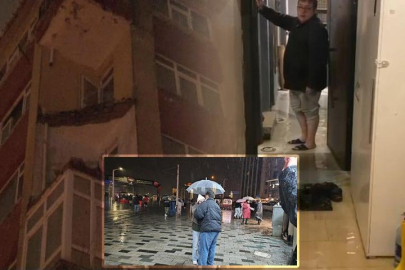 İstanbul'da kabus gibi gece! Ağaçlar devrildi, yol çöktü, evleri su bastı...