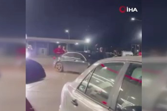 Bursa'da akaryakıt istasyonunu boks ringine çevirdiler!