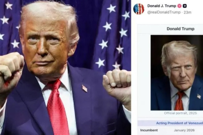 Trump, kendisini 'Venezuela Geçici Başkanı' ilan etti!