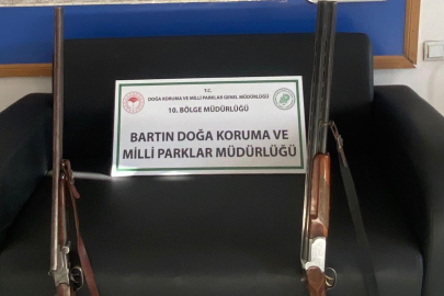 Bartın'da kaçak avcılar dron kameralarına yakalandı