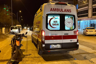 Uşak'ta motosikletin çarptığı yaya hayatını kaybetti