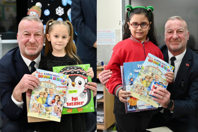 Bursa Karacabey Belediye Başkanı Karabatı miniklerin karne heyecanına ortak oldu