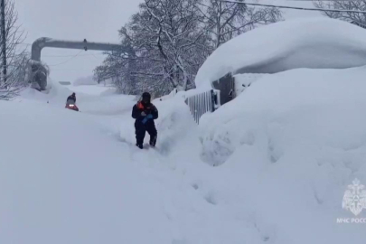 Kamçatka’ya son 30 yılın en yoğun karı yağıyor
