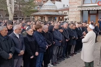 Bursa'da kazada hayatını kaybeden İnegöllü iş adamı Sedat Taç toprağa verildi