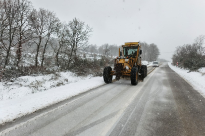 Bursa Gemlik’te karla mücadele