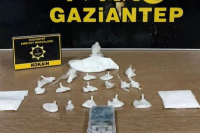Gaziantep’te 198 gram kokain ele geçirildi