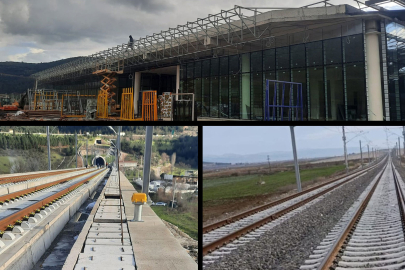 Bursa adım adım hızlı trenine kavuşuyor! Camlar takıldı, kablolar serildi