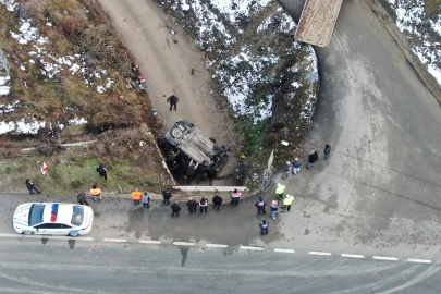 Kastamonu'da hafif ticari araç şarampole uçtu: 1 ölü