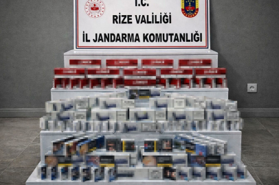 Rize'de kaçak sigara operasyonu