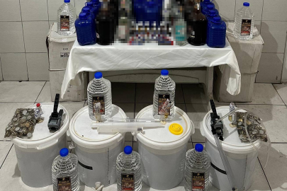 Aydın'da jandarmadan sahte alkol operasyonu