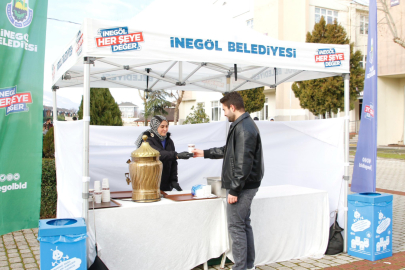 Bursa İnegöl Belediyesi’nden öğrencilere ücretsiz çorba ikramı