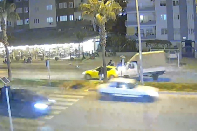 Mersin'de yayaya yol vermek isterken zincirleme kazaya neden oldu