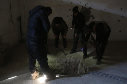 YPG'den kurtarılan şehirde stadyumun altından çıkanlar şoke etti