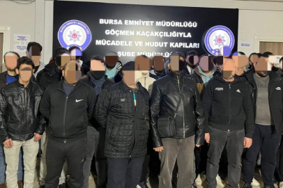 Bursa'da yabancı kaçakların çalıştırıldığı iş yerine operasyon! Onlarca kişi yakalandı