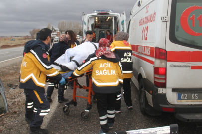 Konya’da otomobil devrildi: 6 kişi yaralandı