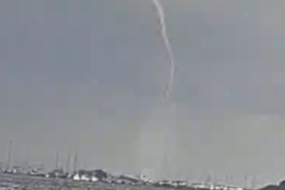 Muğla Marmaris Körfezi’nde hortum paniği