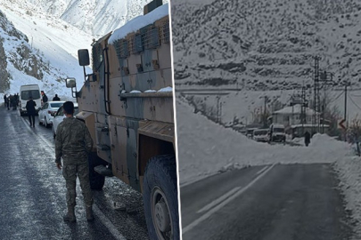 Hakkari’de Van ve Çukurca kara yollarında 3 ayrı noktaya çığ düştü