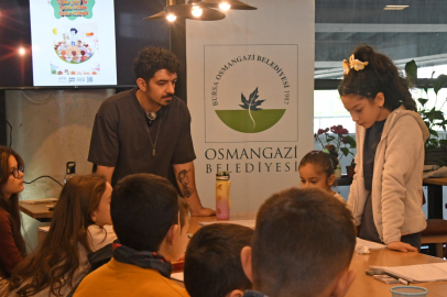 Çocuklar Bursa Osmangazi’de sanat dolu günler yaşıyor