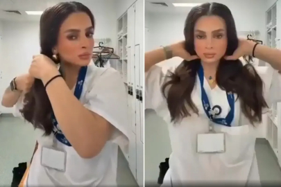 Bir hemşire daha DEM Parti'nin eylemine destek verdi!