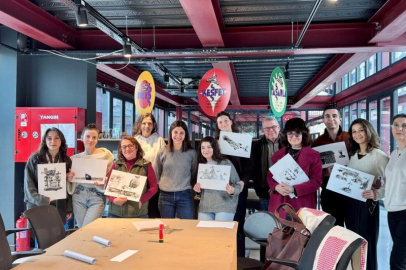 Bursa Nilüfer'de Pancar Deposu’nda gündelik malzemeler sanata dönüştü