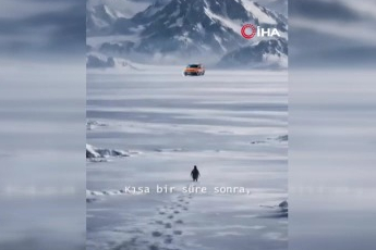 Penguen sürüden ayrılırken Bursa'da belediye boş durmadı