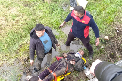 Yozgat'ta dere yatağına düşen vatandaş kurtarıldı